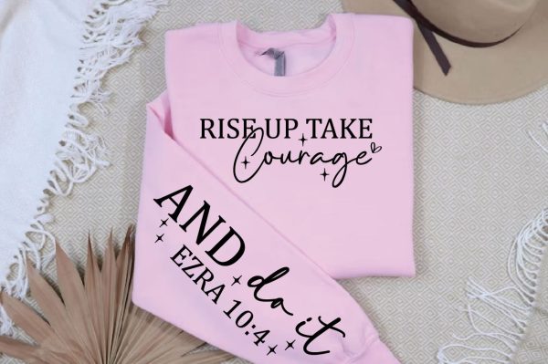 Fise up take courage  Sleeve SVG Design Hot on Sale - Image 2