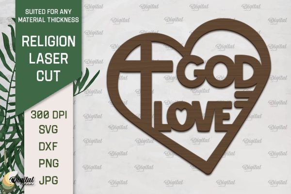Religion Laser Cut Bundle. Wall Decor SVG Laser Cut Supply - Image 3