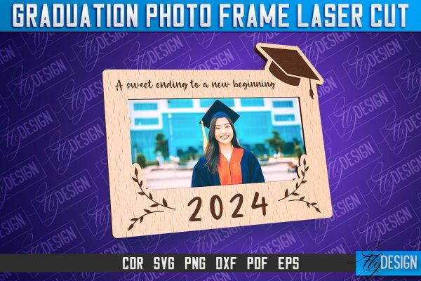 Graduation Photo Frame Laser Cut Bundle  | Photo Frame Design | CNC File For Sale - Image 2