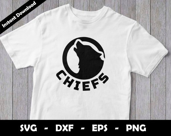 Chiefs SVG Cut File, Chiefs logo SVG Design, Chiefs Football Mascot, T-Shirt Sublimation Design Png Supply