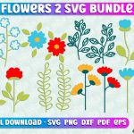 Flower SVG Design | Flower Templates | Leaf & Botanical Elements v.2 Discount - Image 3