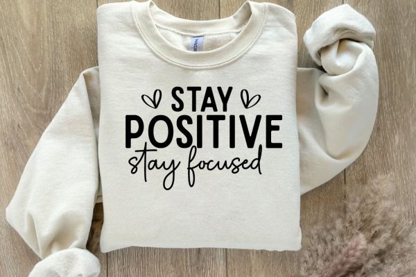 Stay positive stay focused Sleeve SVG Design For Sale - Image 2