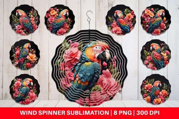 Wind Spinner Macaw Bird on Sale