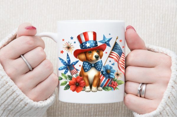 4th of July Dog Clipart Sale - Image 3