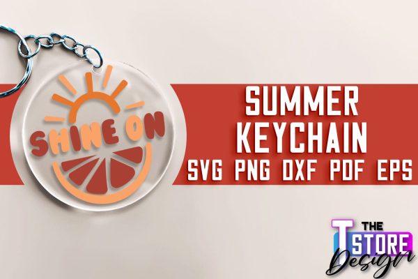 Summer Keychain SVG Design | Sea & Ocean SVG Quotes | Quotes Design on Sale - Image 2