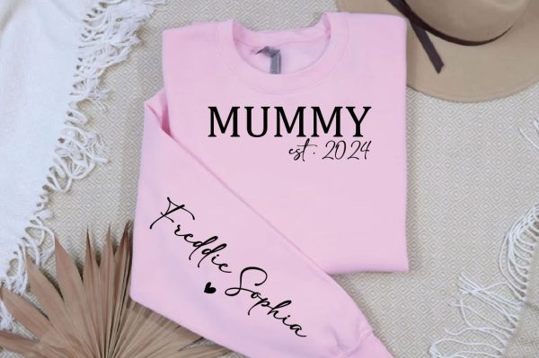 Mummy est . 2024 Sleeve Svg Design For Discount - Image 3