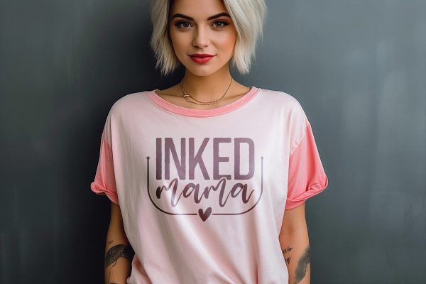Inked Mama Svg Png Files, Mom life svg, Tattoo Svg, Funny Mom Svg, Mothers Day Svg, Boss Mama Svg, Strong Woman Svg Fashion - Image 4