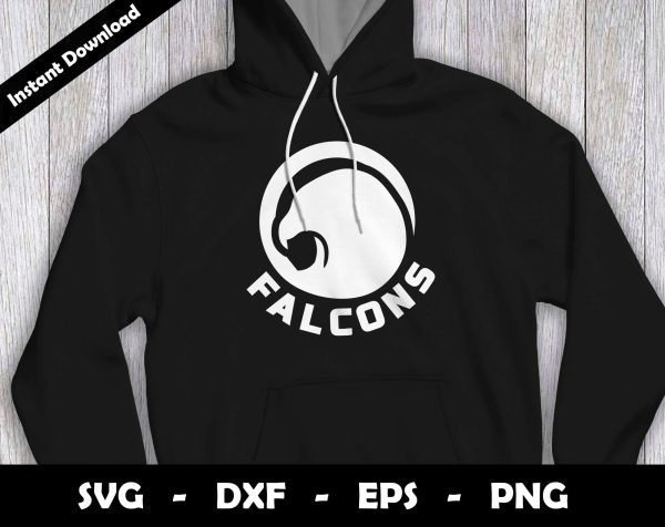 Falcons SVG Cut File, Falcons logo SVG Design, Falcons Football Mascot, T-Shirt Sublimation Design Png Online Hot Sale - Image 3