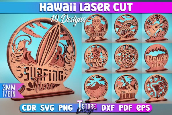 Hawaii Laser Cut | Summer Laser Design | Hawaii CNC Files Online Hot Sale