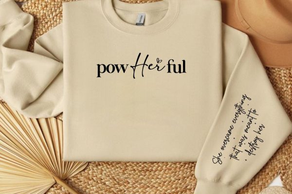 Powherful Sleeve Svg Design For Sale - Image 3