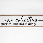Funny No Soliciting Door Hanger Design - Silhouette SVG with Sarcastic Quote Supply - Image 2