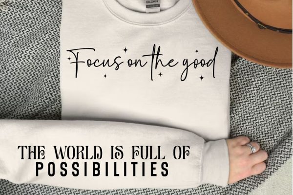 Focus on the good  Sleeve SVG Design Fashion - Image 3