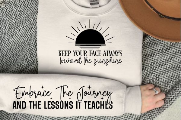 Keep your face always toward the sunshine Sleeve SVG Design Cheap - Image 3