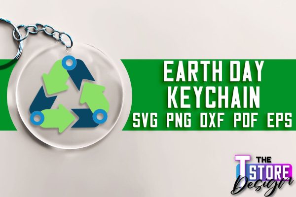 Earth Day Keychain SVG Design | Earth SVG Quotes | Keychain Design Online now