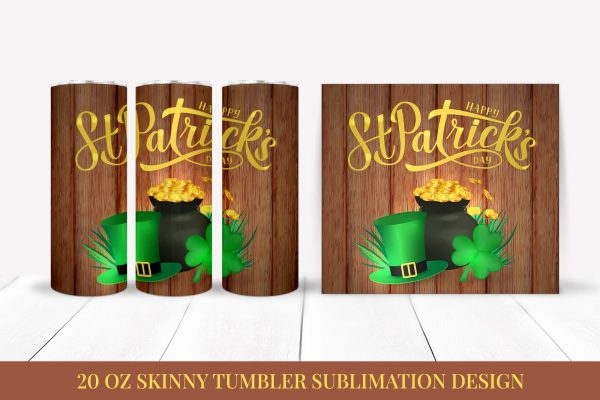 St. Patrick’s Day Skinny Tumbler Wrap Sublimation Online