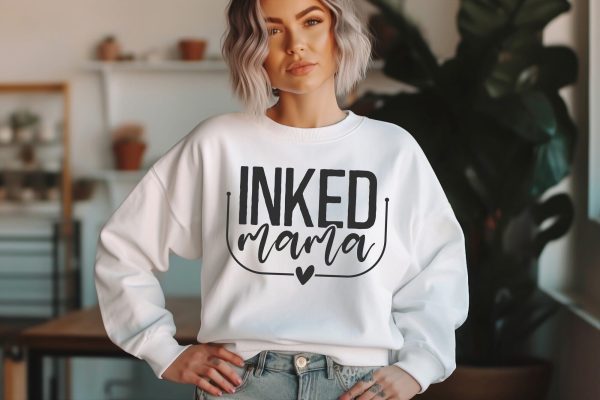 Inked Mama Svg Png Files, Mom life svg, Tattoo Svg, Funny Mom Svg, Mothers Day Svg, Boss Mama Svg, Strong Woman Svg Fashion - Image 5