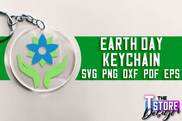 Earth Day Keychain SVG Design | Earth SVG Quotes | Keychain Design For Sale
