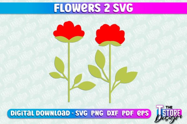 Flower SVG Design | Flower Templates | Leaf & Botanical Elements v.2 Online now