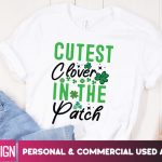 Cutest Clover in the Patch SVG Cut File, Cutest Clover in the Patch SVG Design, St.Patrick s Day SVG Design , Happy St.Patrick s Day SVG Cut File Online Hot Sale - Image 2