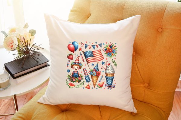 4th of July Watercolor Clipart Bundle Hot on Sale - Image 5