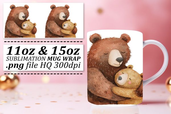 Loving Mama Bear Sublimated Mug Magic Fashion