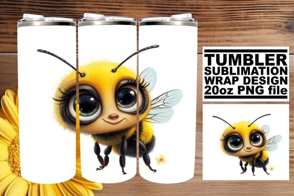 Lovely Critter Sublimation Tumbler Wrap featuring Watercolor Illustrations Fashion