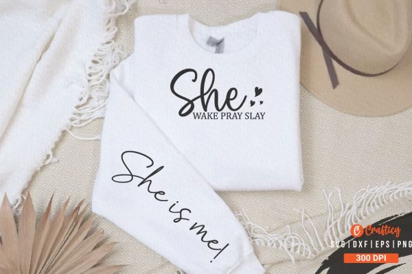 She wake pray slay  Sleeve SVG Design Online Sale