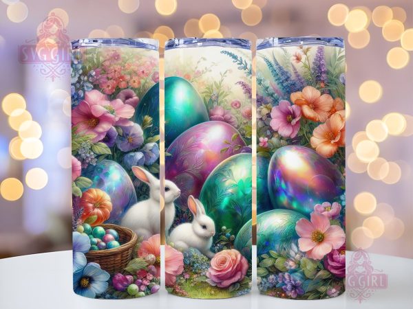 Pastel Easter Bunny Eggs 20oz Tumbler Wrap Sublimation Design, Straight Tapered Tumbler Wrap, Happy Easter Tumbler Png, Instant Digital Download Cheap