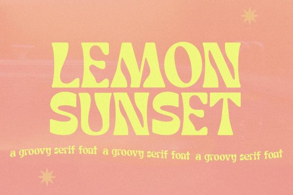 [ENTERPRISE LICENSE] Lemon Sunset - Retro Serif Font Fashion