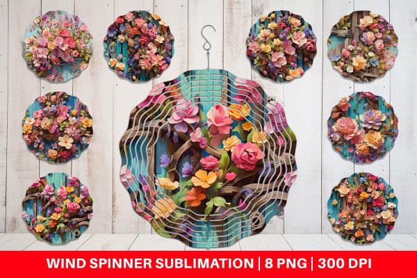 Wind Spinner Spring Wooden Fence Supply