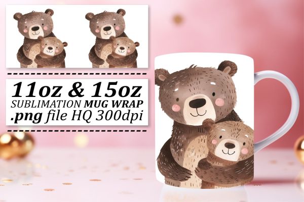 Mama Bear Affection Sublimation Delight Fashion
