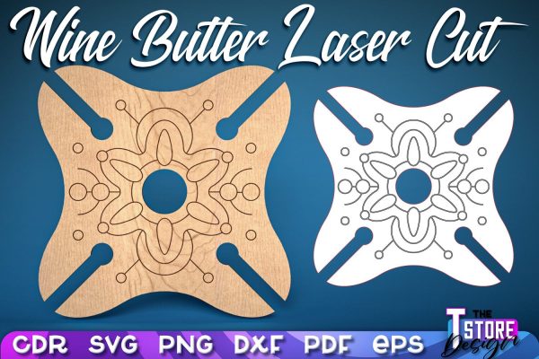 Wine Butler Design | Laser Cut Design | CNC File For Sale