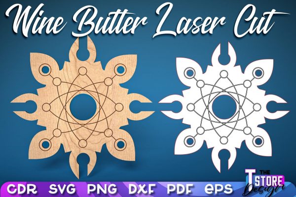 Wine Butler Design | Laser Cut Design | CNC File Online