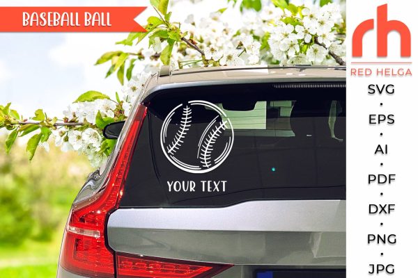 Baseball Ball SVG, Baseball Mama Cut File, Softball Mom Shirt DXF, Ballpark Design, Sport Theme, Digital Download, Game Day Vibes, Baseball Laces Sale - Image 2
