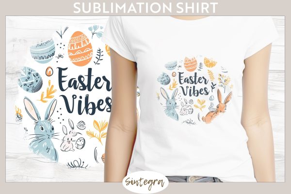 Easter Vibes v4 T-shirt Sublimation Online Hot Sale