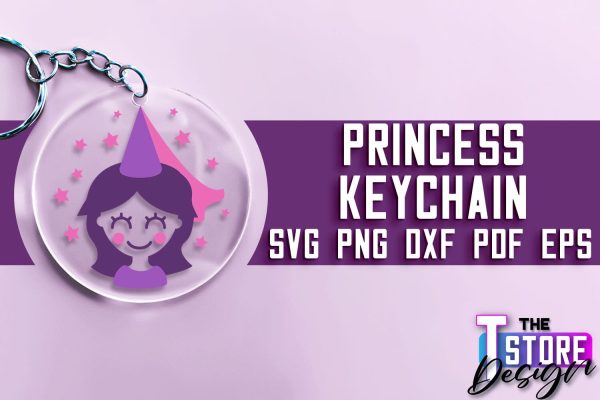 Princess Keychain SVG | Girl Quotes SVG | Keychain Design | SVG File Online Sale