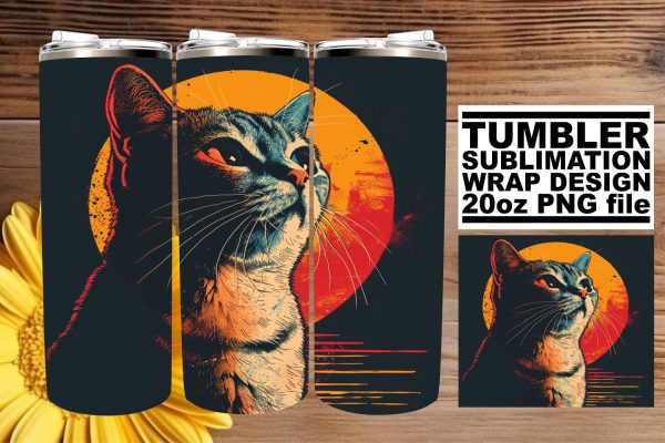 Vintage Creature Comforts Tumbler Wrap, Retro Sublimation Design, 20oz, Throwback Style Online Sale