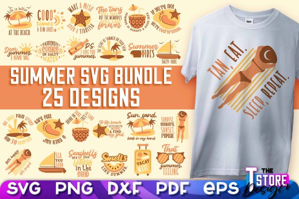 Summer SVG Design | Sea & Ocean SVG Quotes | Quotes Design v.2 For Sale