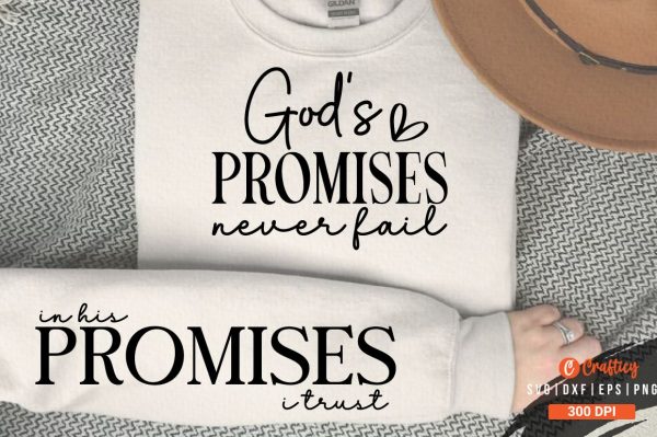 Gods promises never fail Sleeve SVG For Cheap