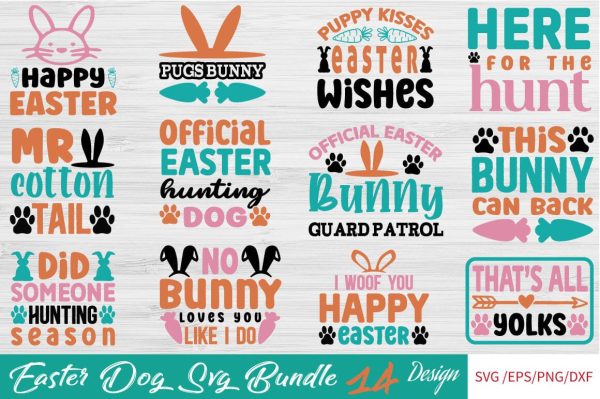 Easter Dog SVG Bundle Fashion