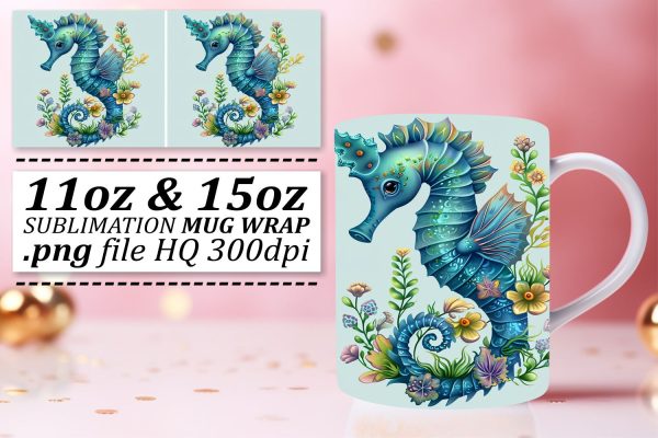Exotic Fish Pattern Watercolor Mug Art Supply