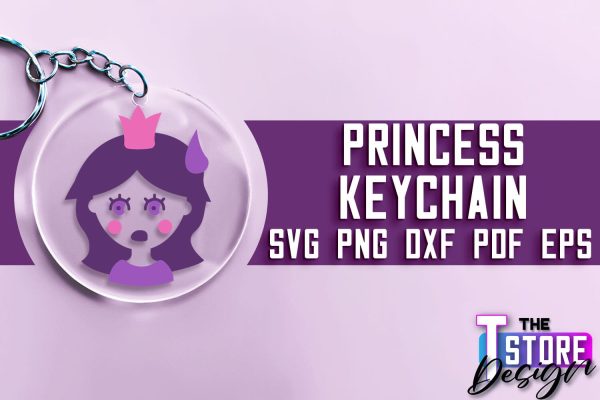 Princess Keychain SVG | Girl Quotes SVG | Keychain Design | SVG File Online Sale