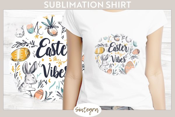 Easter Vibes v5 T-shirt Sublimation Discount
