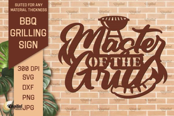 BBQ Grilling Sign Laser Cut. BBQ Sign SVG Laser Cut Files Cheap