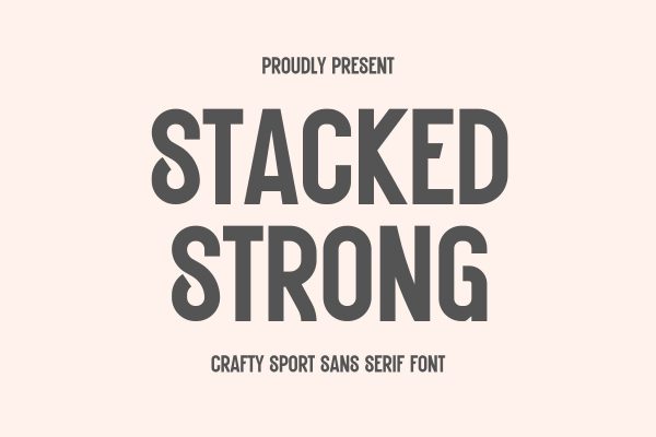 Stacked Strong - Varsity Font Discount