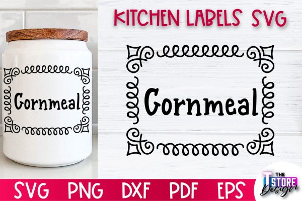 Kitchen Labels SVG Design | Home Design SVG | Jar Labels v.1 on Sale