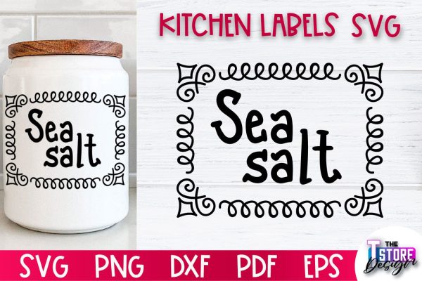 Kitchen Labels SVG Design | Home Design SVG | Jar Labels v.1 Cheap