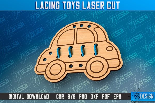 Lacing Toys Laser Cut | Toys Laser Cut Design | CNC Files Hot on Sale