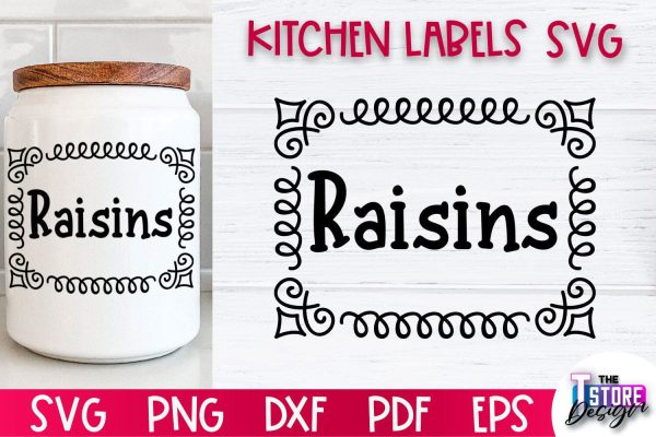 Kitchen Labels SVG Design | Home Design SVG | Jar Labels v.1 Cheap
