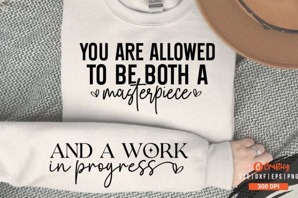 you are allowed to be both a masterpiece SVG Sleeve Design Online Sale